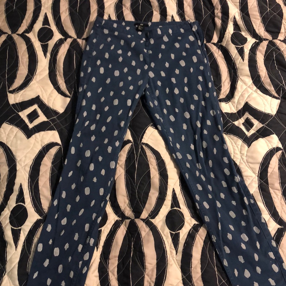 H&M, US 6, blue fitted pants